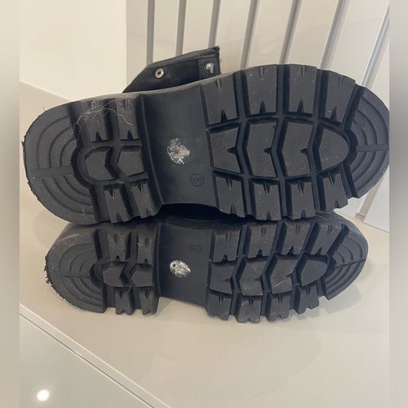 Black Lace-Up Platform Boots with 3M Thinsulate | Women’s Winter Combat Style - Picture 5 of 6